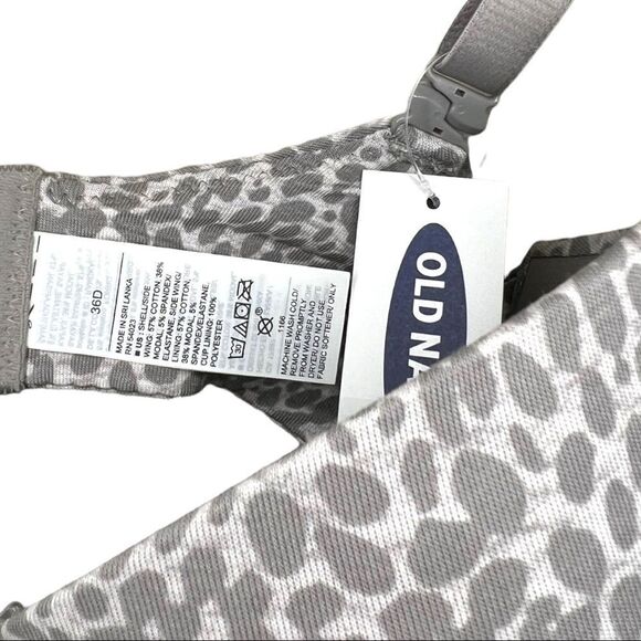 Old Navy Bra in Gray Leopard - Picture 3 of 5